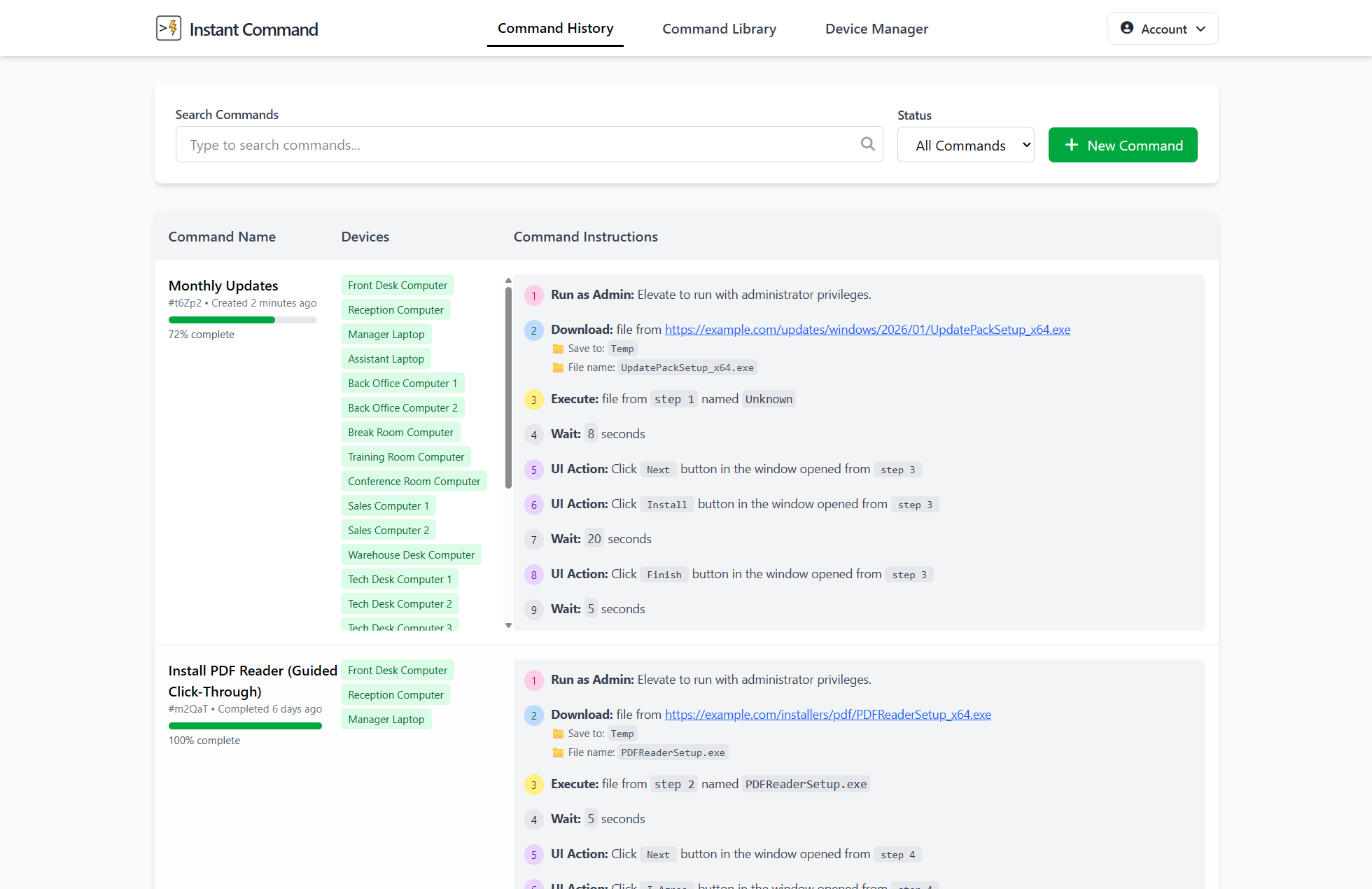 Command Manager preview
